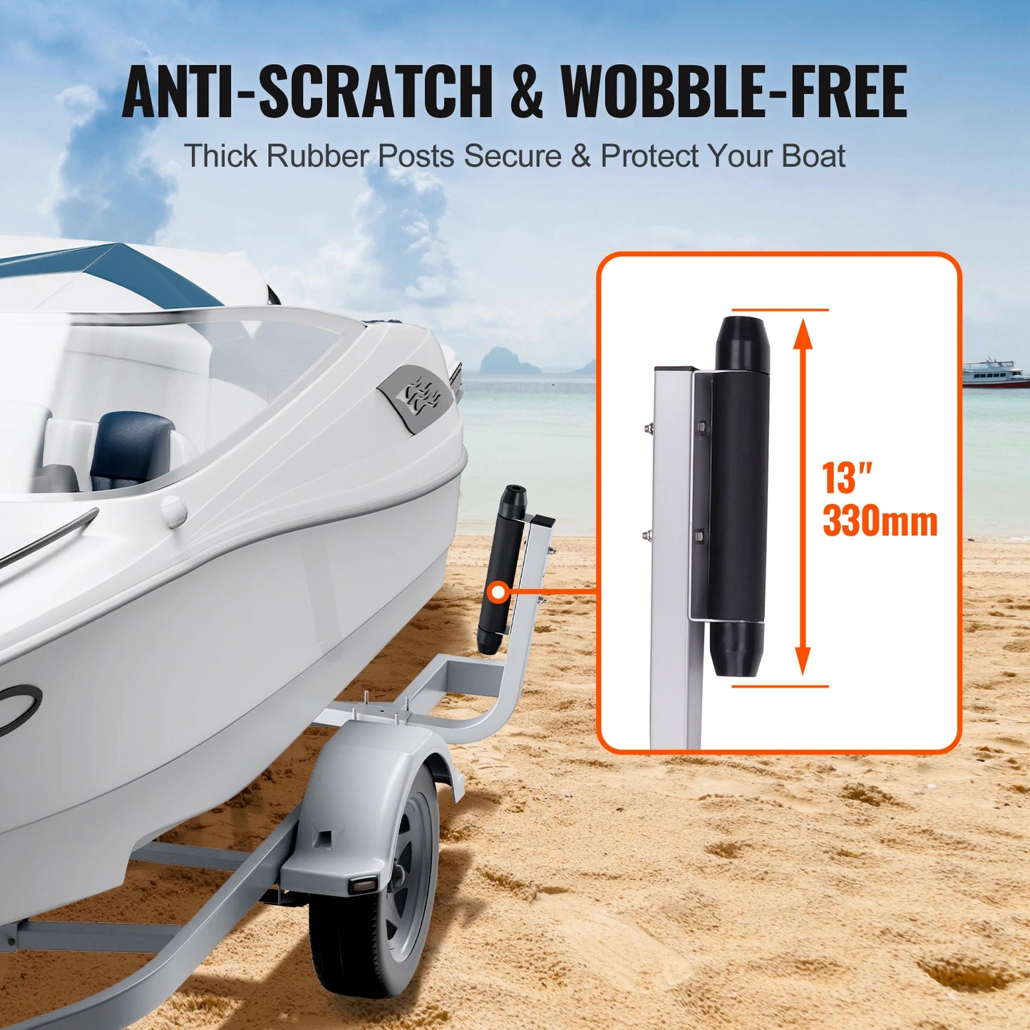 Adjustable Boat Trailer Guide Poles for Easy Loading Safety