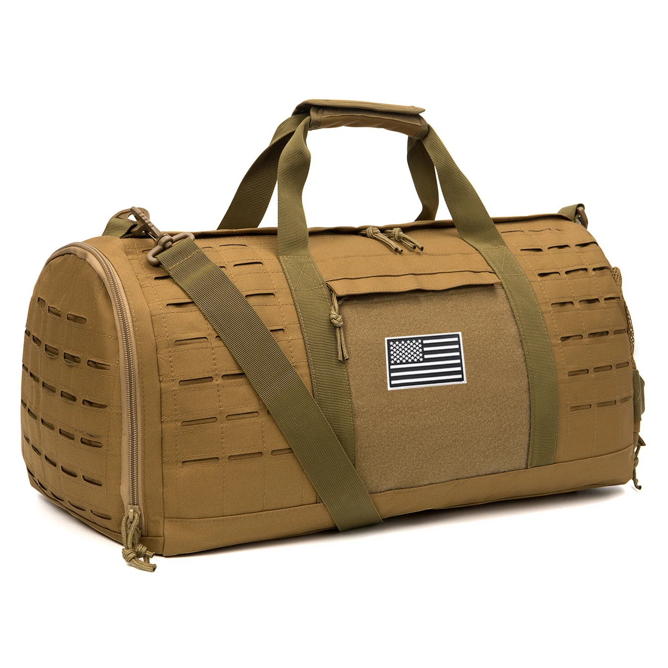 40L Tactical Travel Bag For Men Women With Shoe Compartment