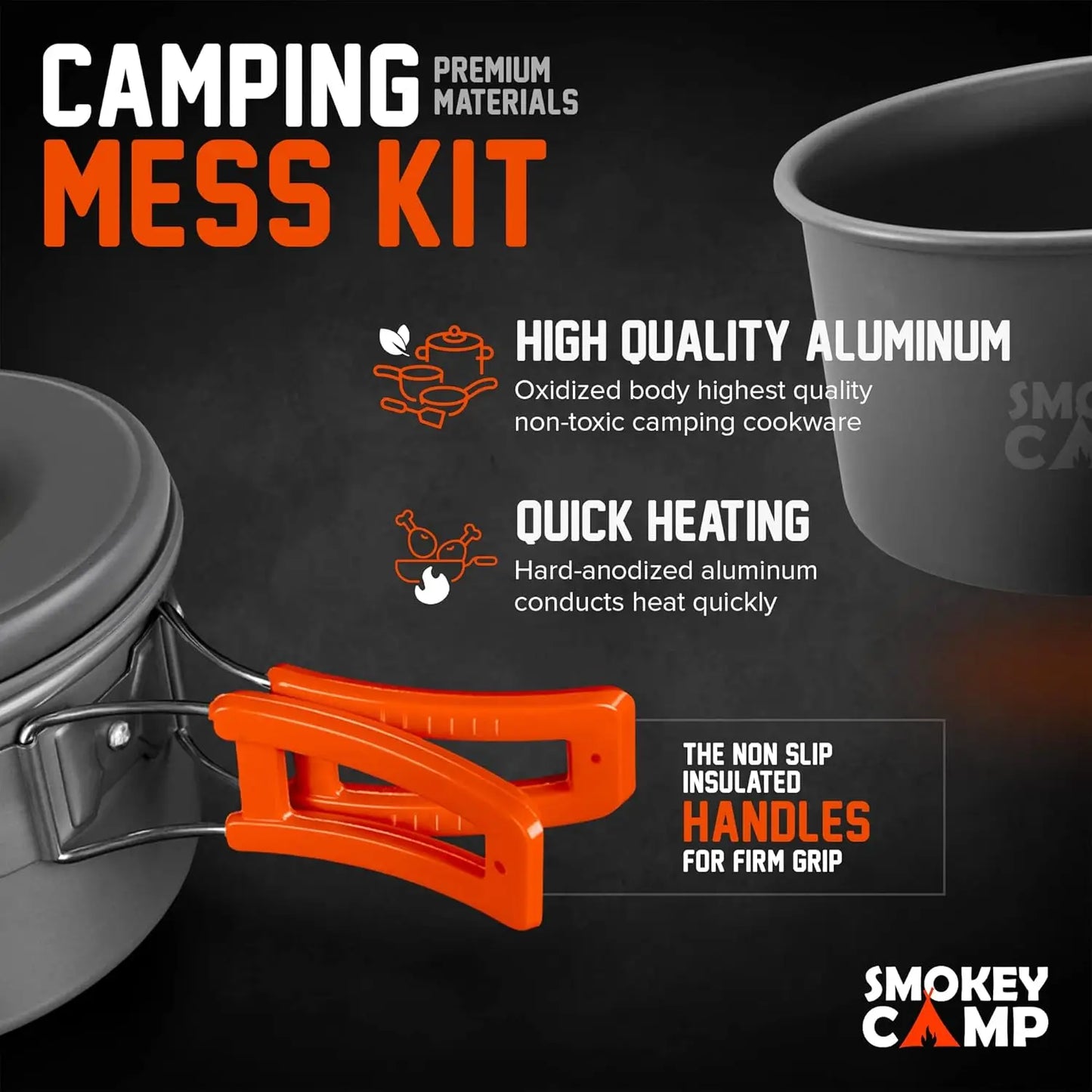 Non-Stick Camping Cookware Set for Easy Outdoor Cooking