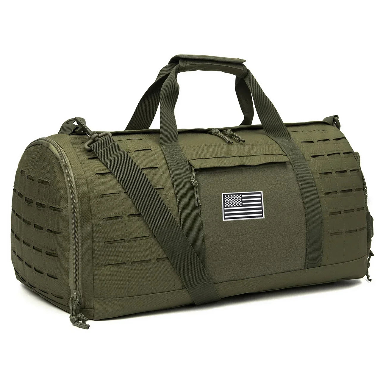 40L Tactical Travel Bag For Men Women With Shoe Compartment