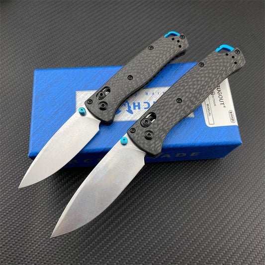 Folding Pocket Knife with Carbon Fiber Handle for Outdoor Survival