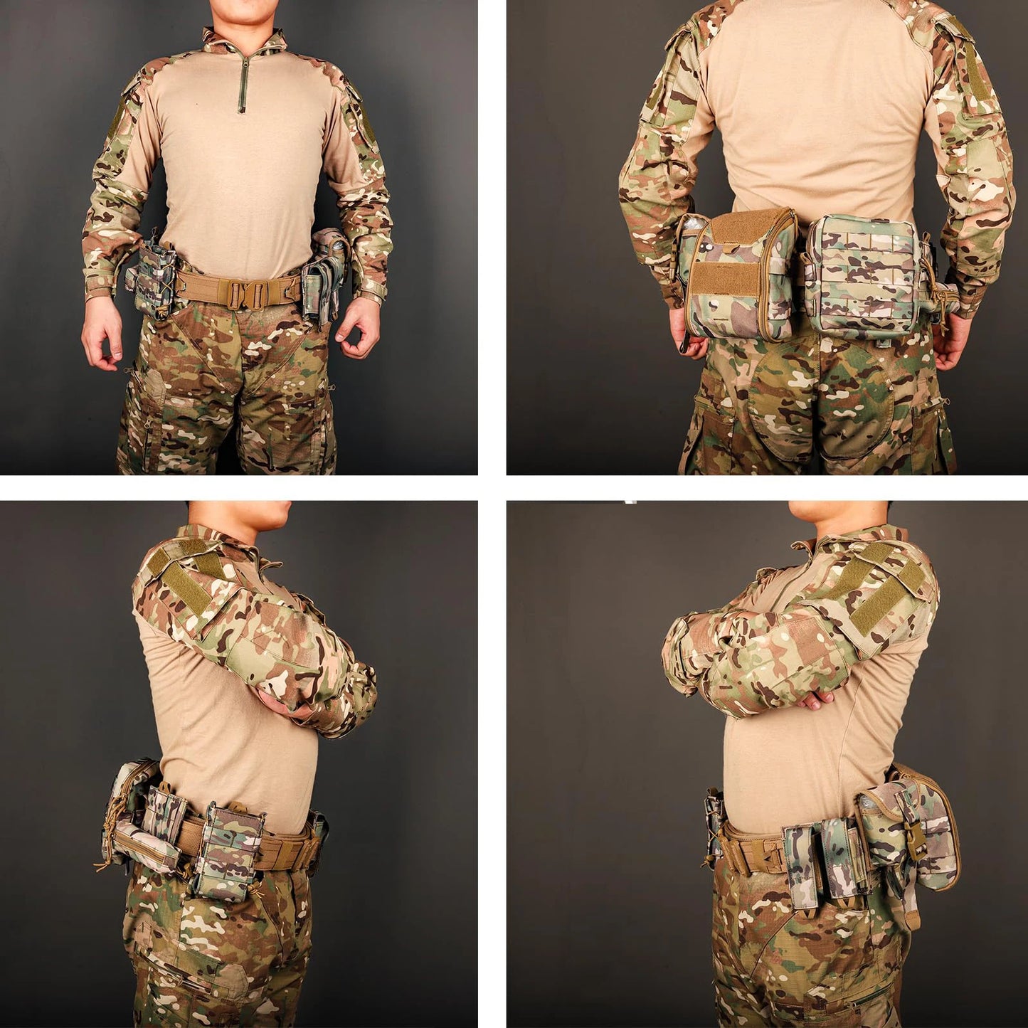 8 In 1 Hunting Tactical Battle Belt With Accessories