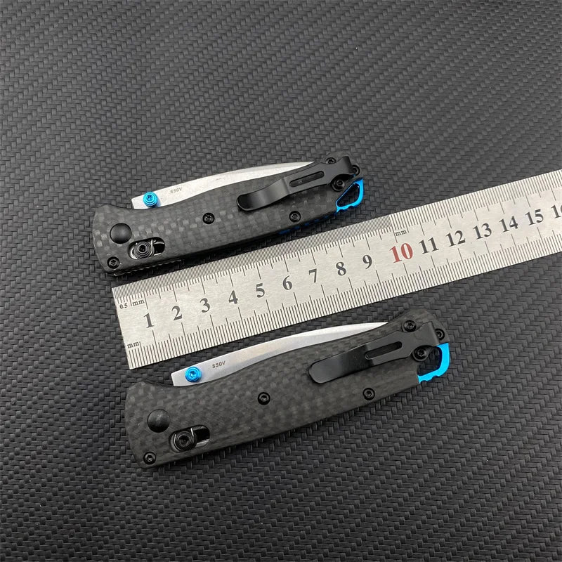 Folding Pocket Knife with Carbon Fiber Handle for Outdoor Survival