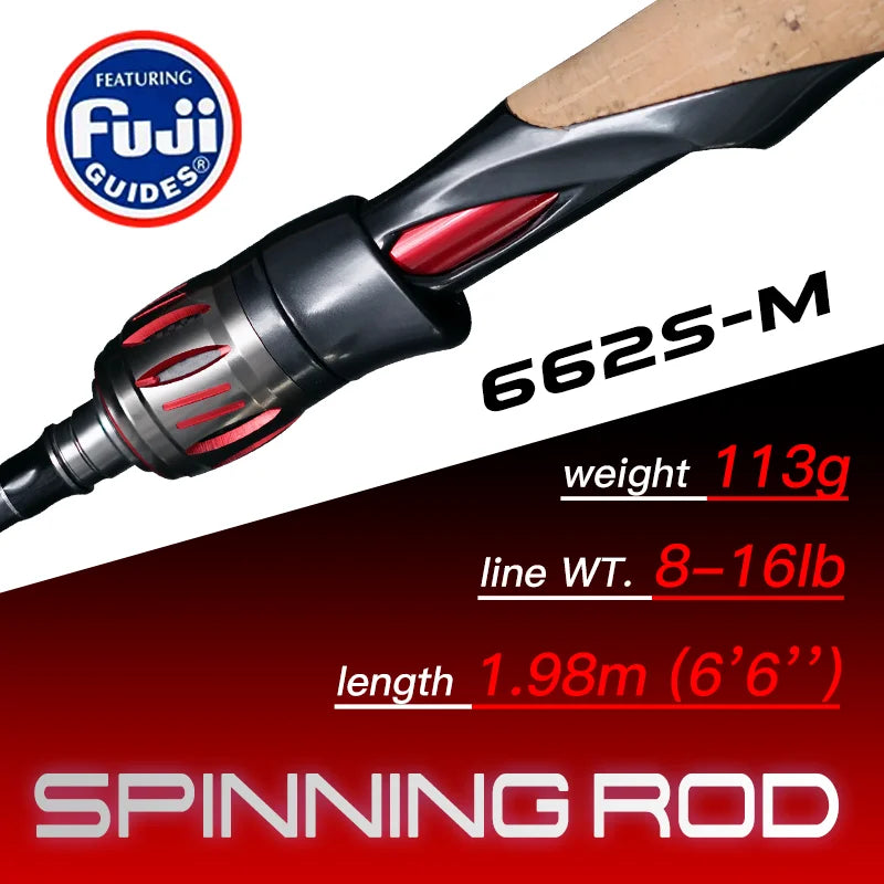 Seasir Carbon Fishing Rod with High Sensitivity and Super Drag