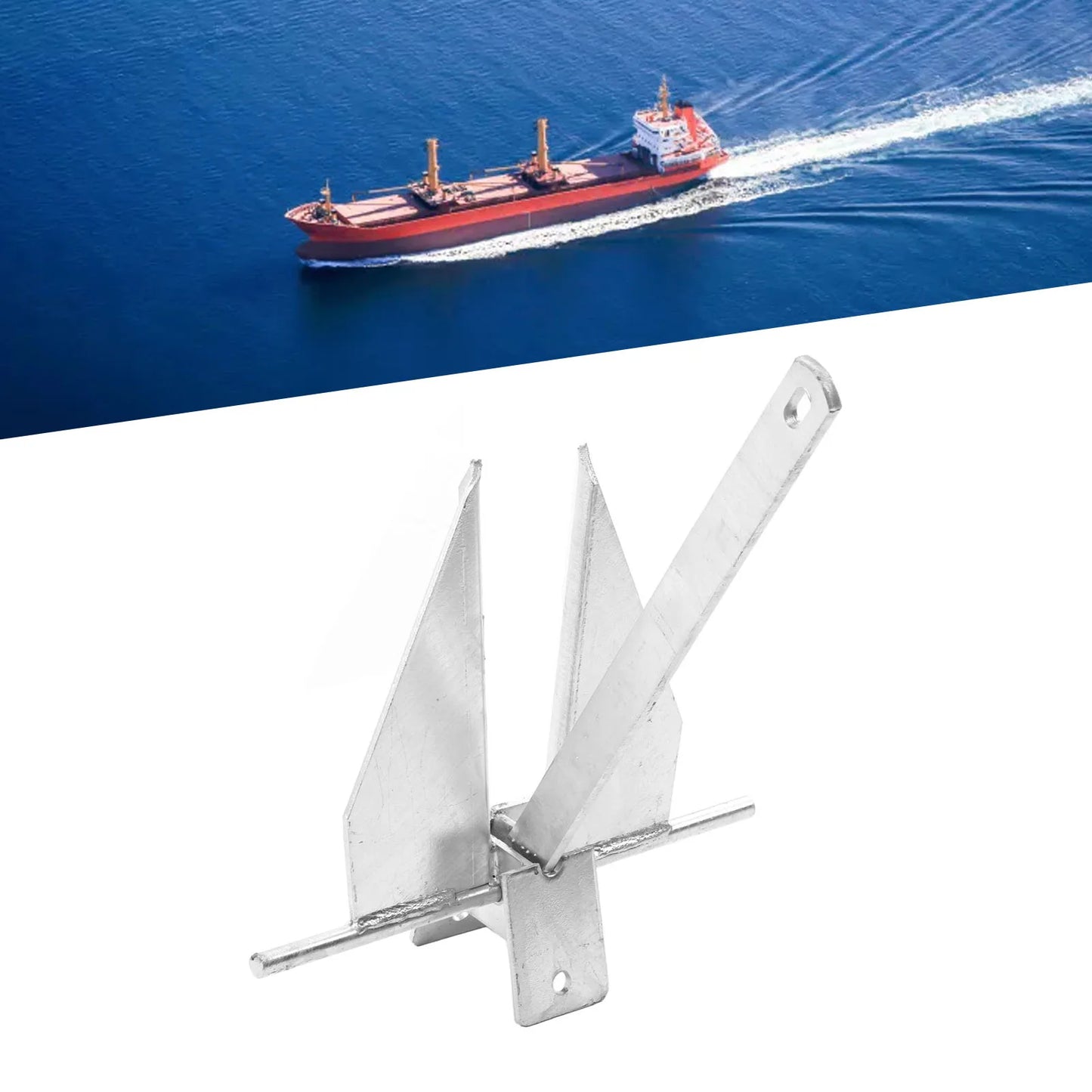 Heavy Duty Carbon Steel Boat Anchor Kit for Fresh Water