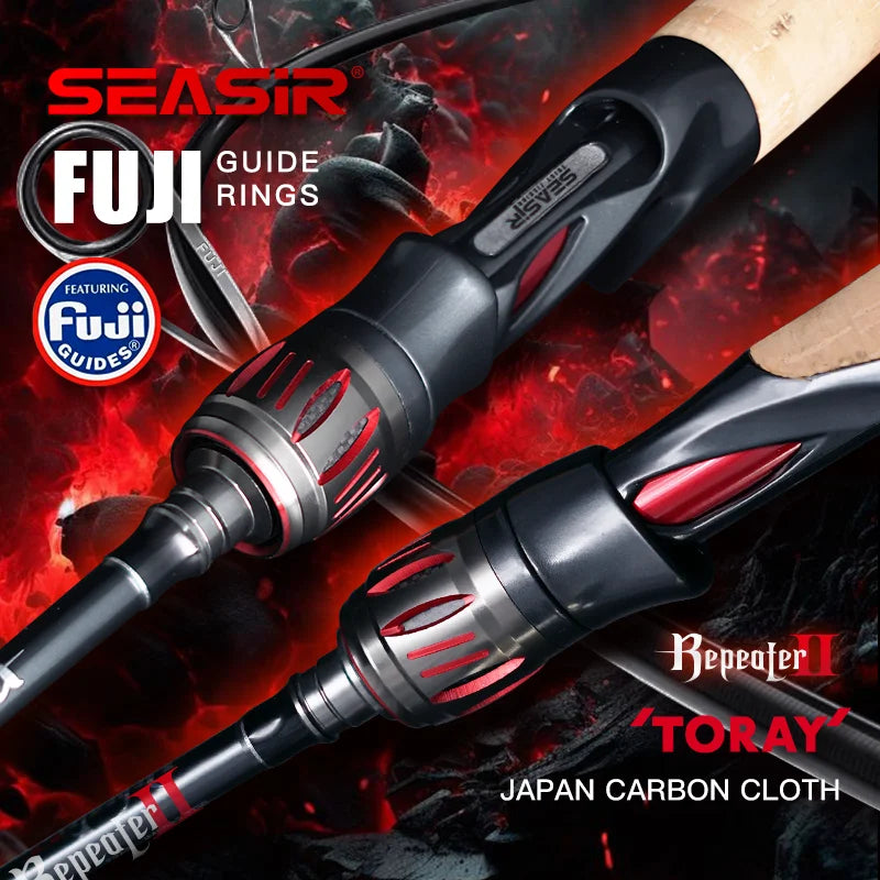 Seasir Carbon Fishing Rod with High Sensitivity and Super Drag
