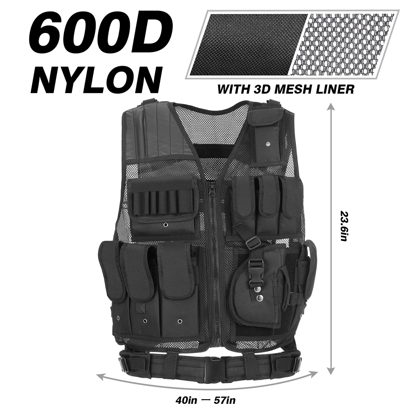 TOMSHOO Tactical Vest for Outdoor Activities and Comfort