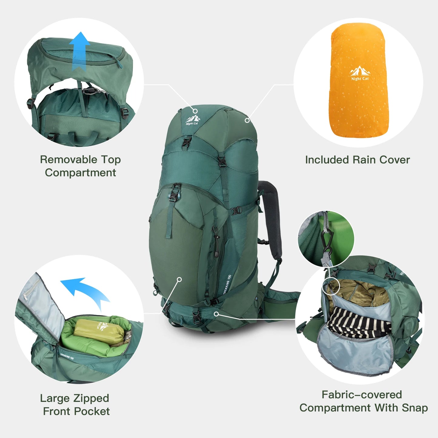 Ultralight 30L Hiking Backpack with Ergonomic Support