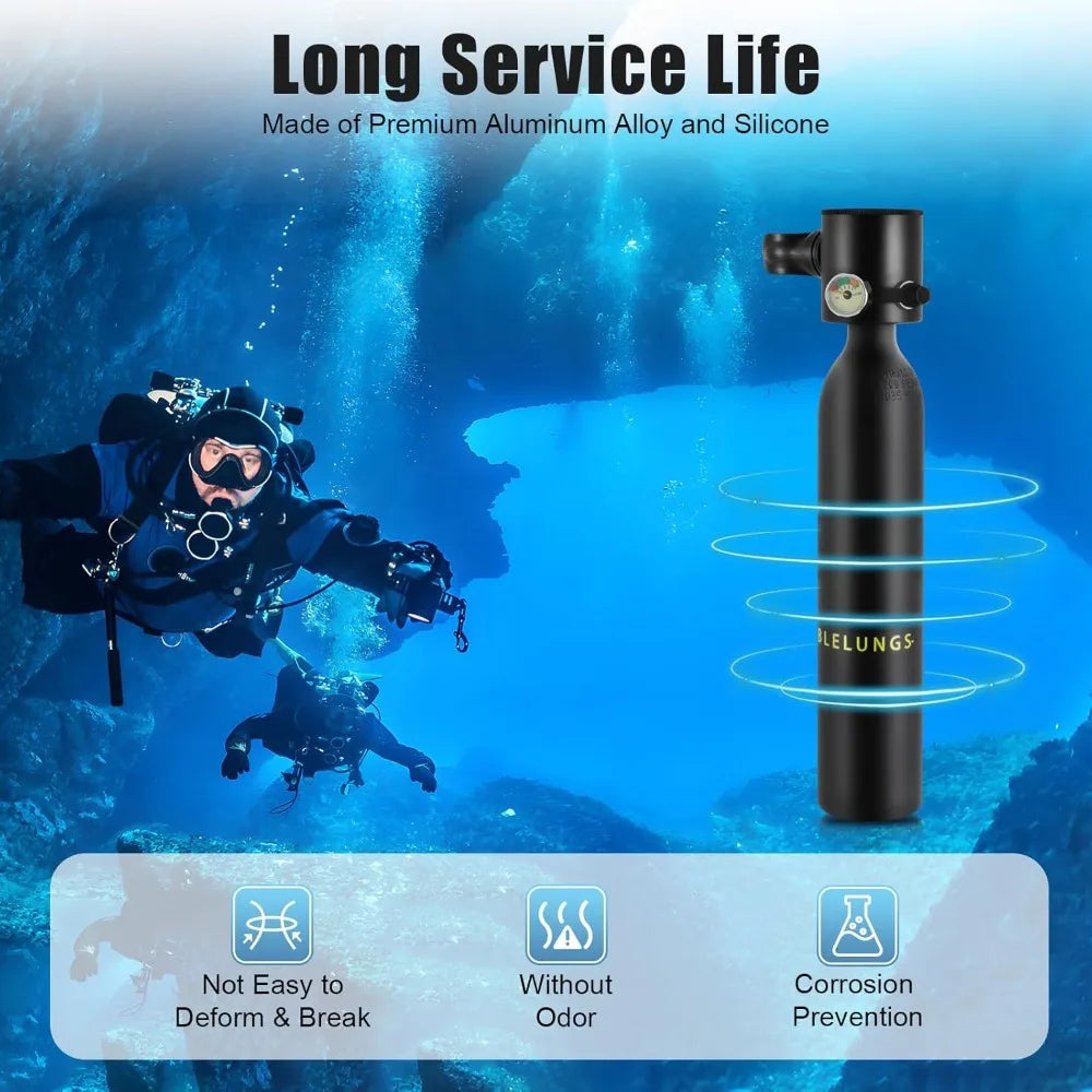 Mini Diving Oxygen Tank for 20 Minutes of Underwater Freedom