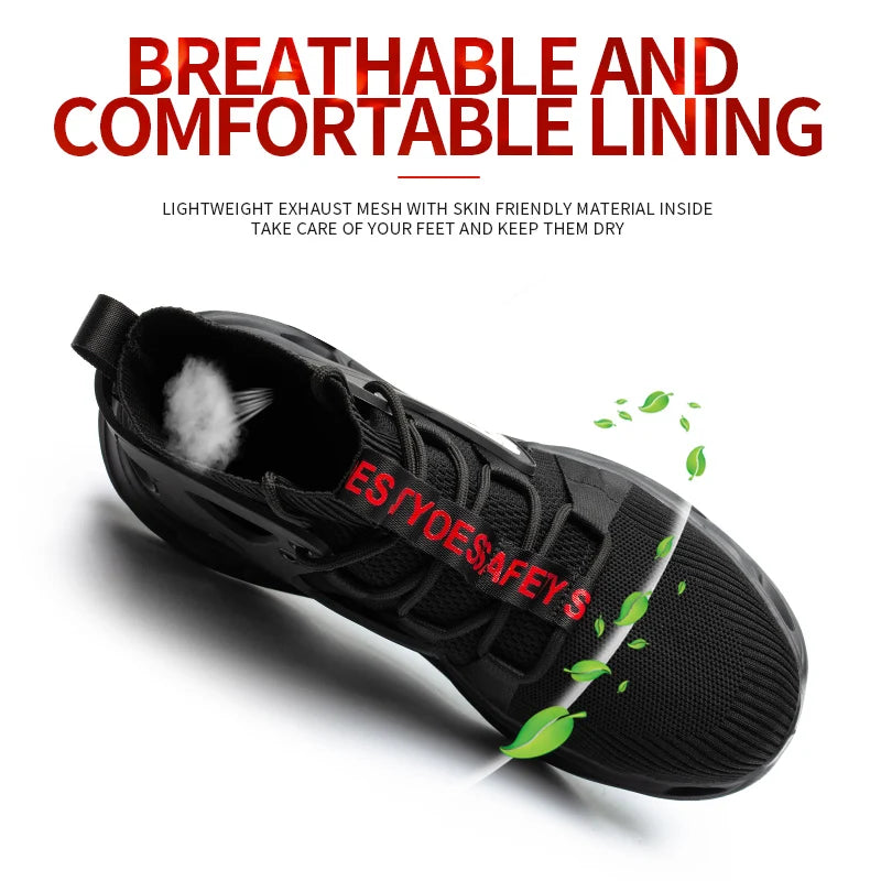 Breathable Anti-Smash Safety Shoes for Ultimate Comfort