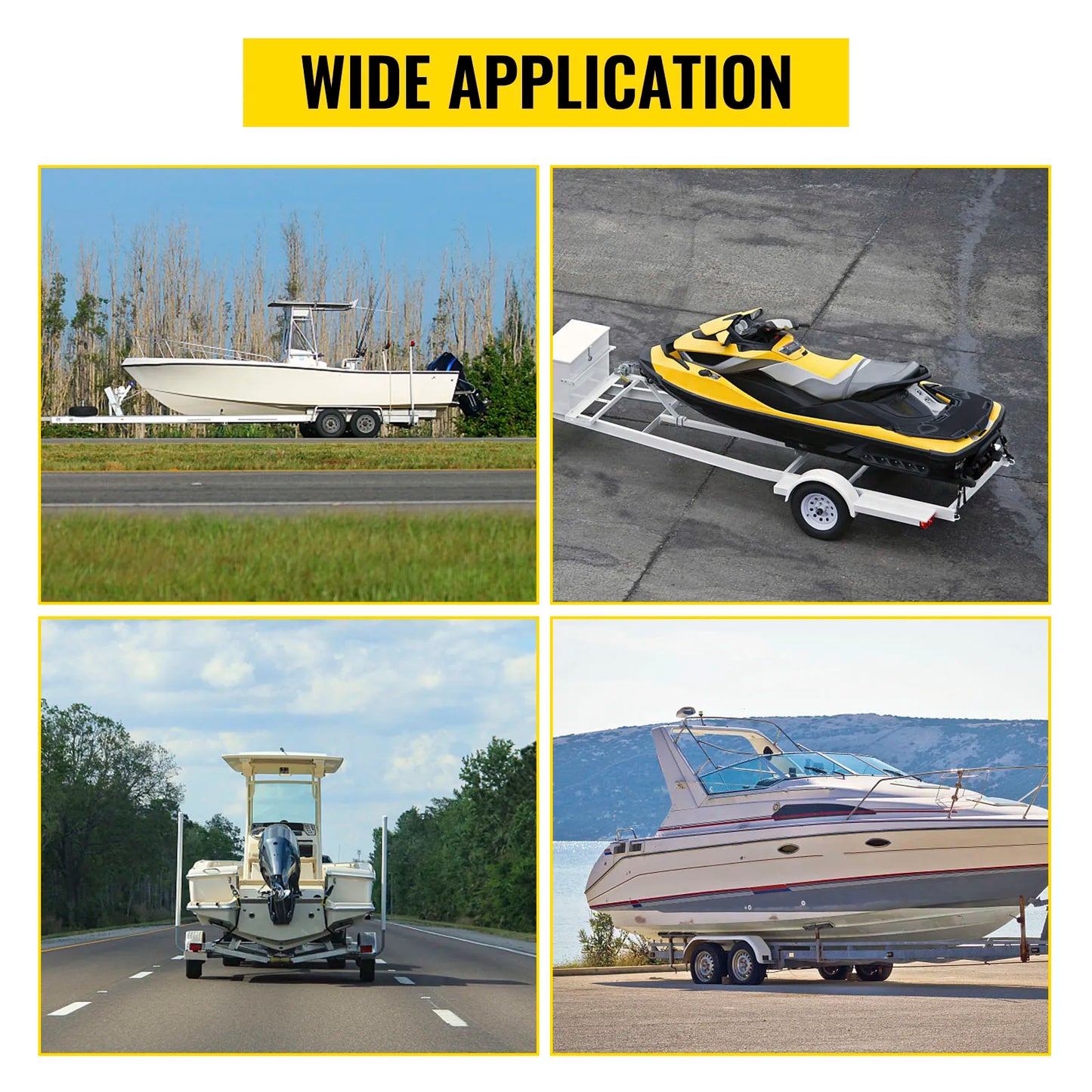 Durable Boat Trailer Guide-ons with PVC Covers