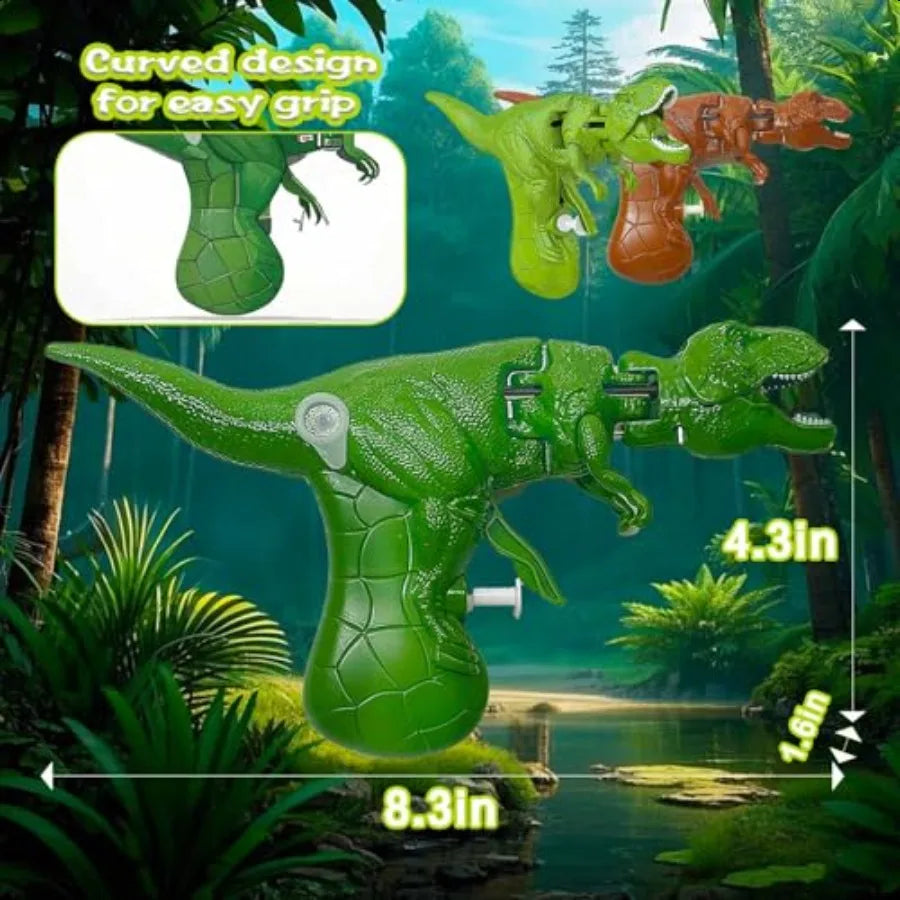 3 Pack Dinosaur Water Guns for Kids Ages 4 and Up