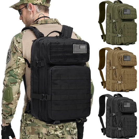 Military Tactical Backpack 45L Water Resistant for Ultimate Outdoor Adventure