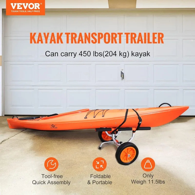 VEVOR Heavy Duty Kayak Cart with 450lbs Capacity
