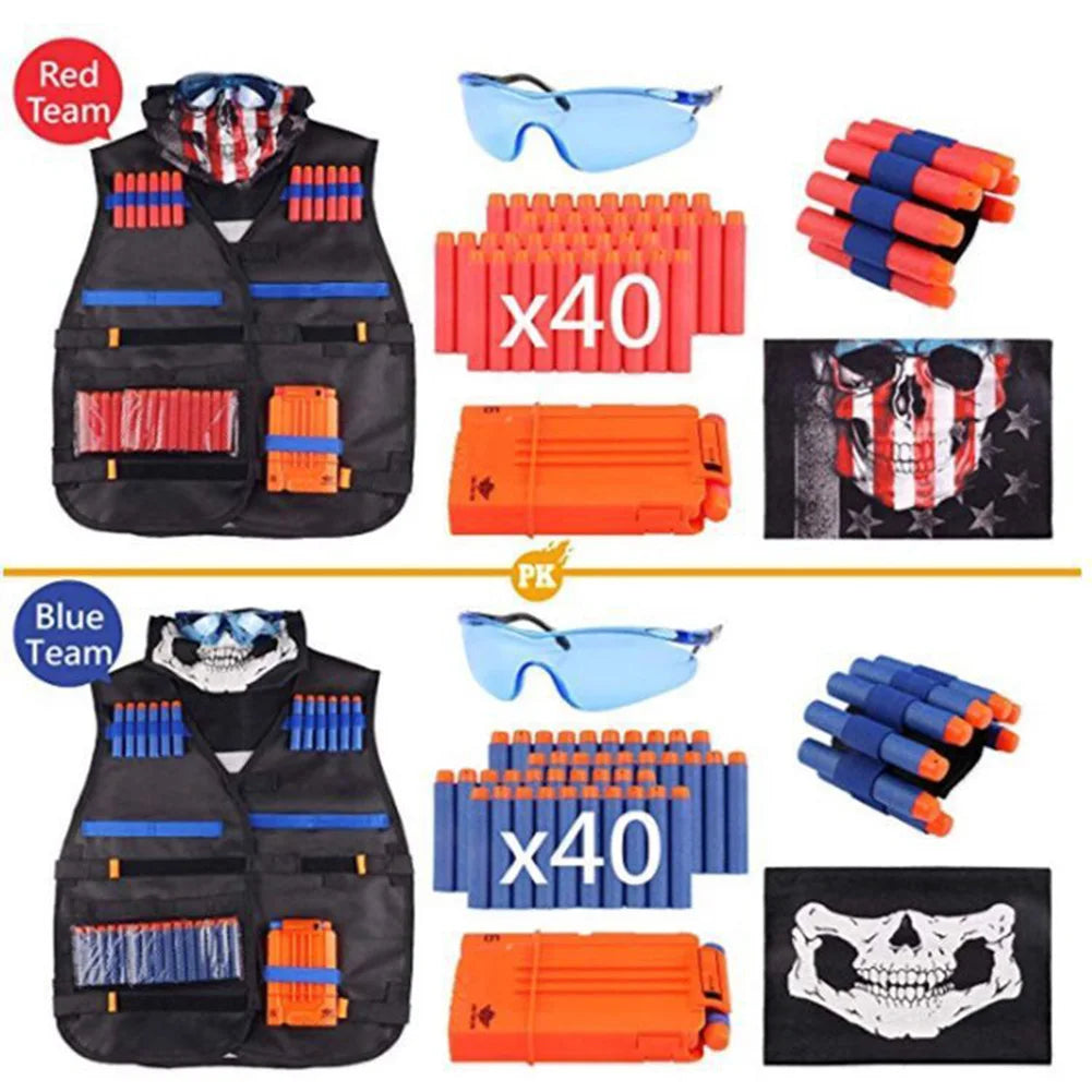 Kids Nerf Vest Kit Soft Protective Undershirt Bundle