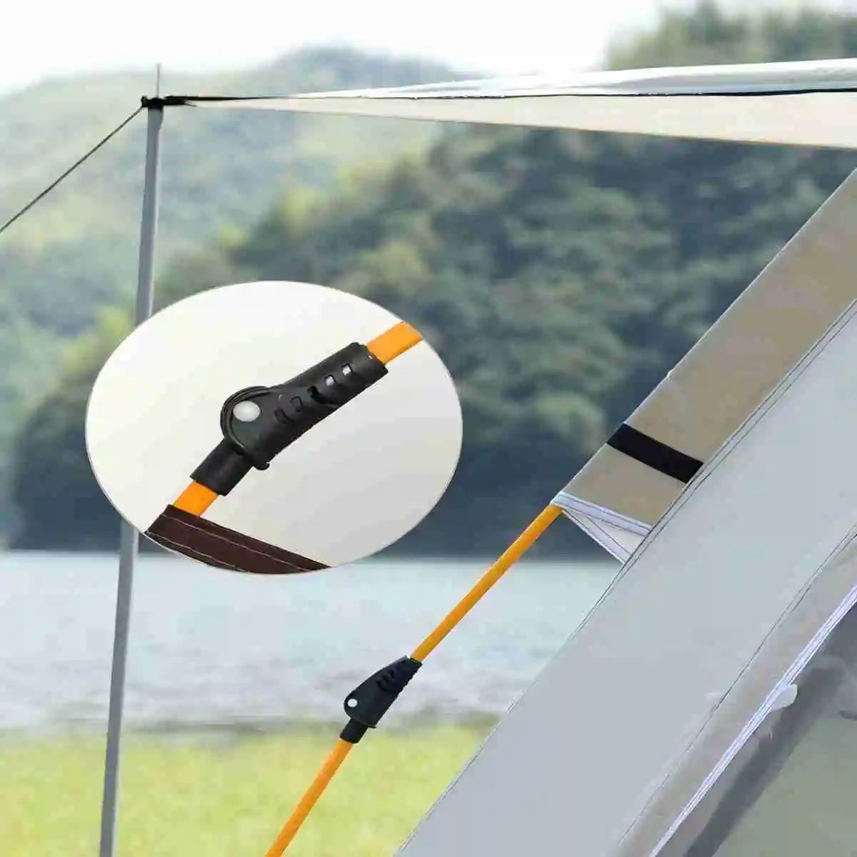 Outdoor Sunshade Camping Tent with Quick Setup and Dual Entrances