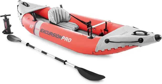 Intex Excursion Pro K1 Inflatable Kayak Set With Paddles