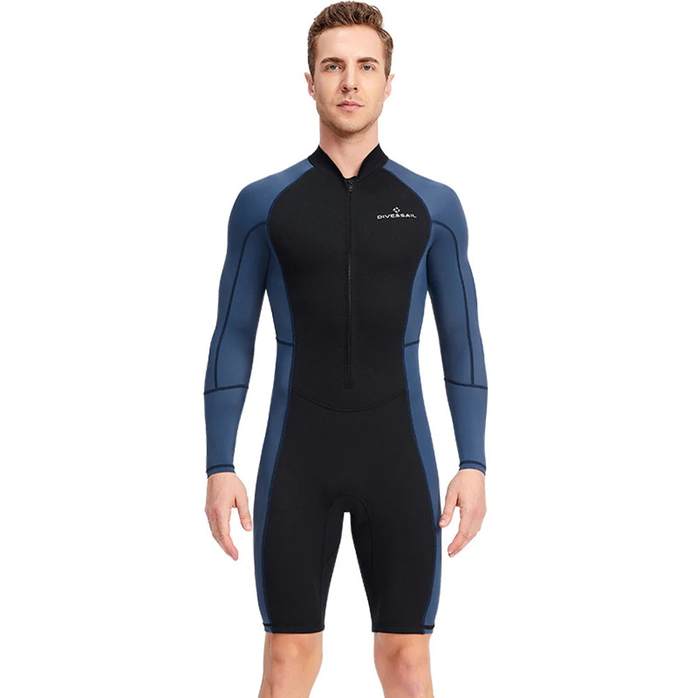 Neoprene Diving Suit for Men with Zipper and Anti-Scratch Protection