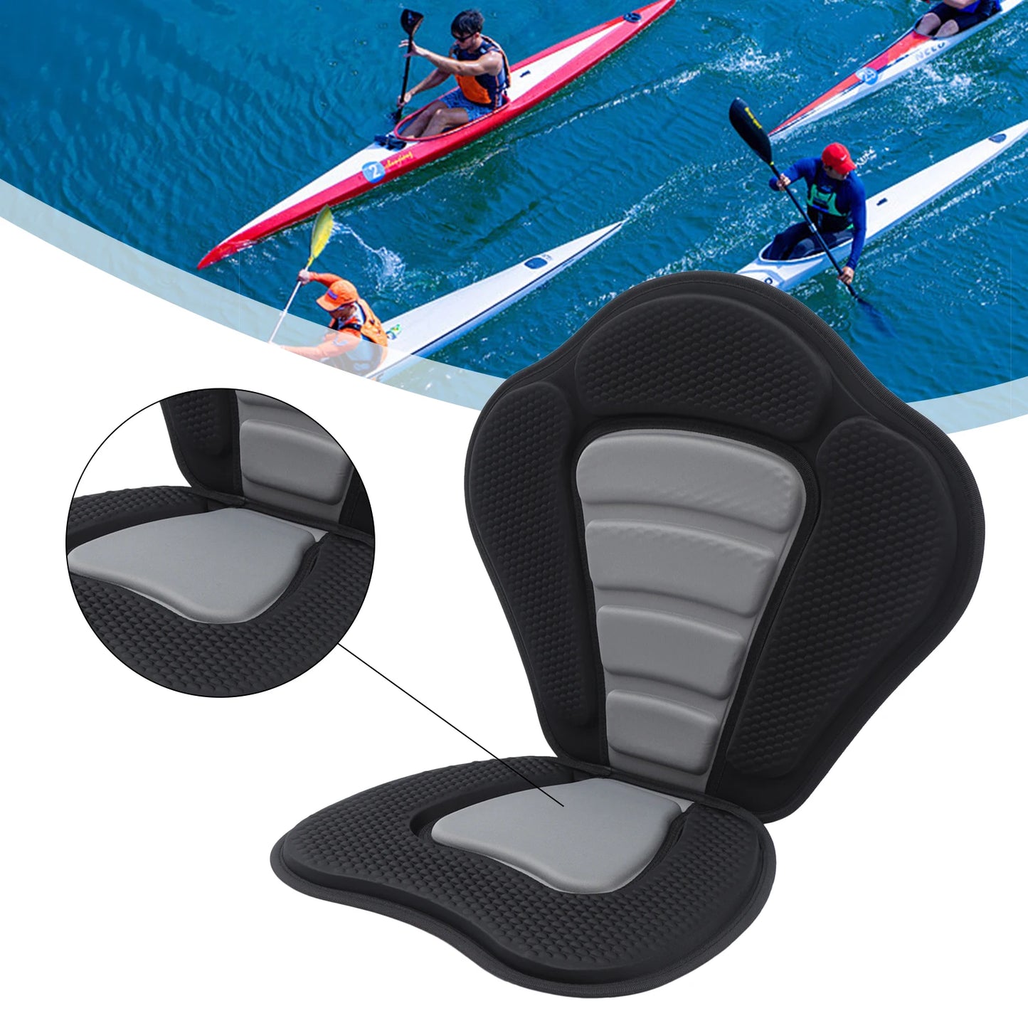 Comfortable Kayak Seat Cushion With Waterproof Storage