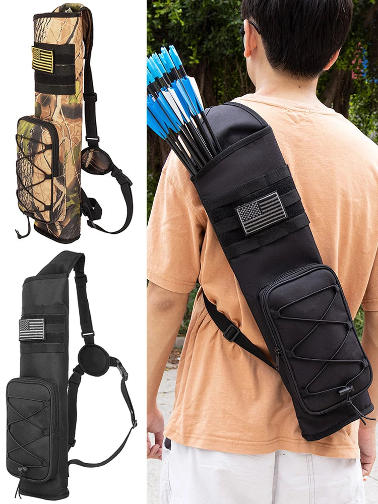 Archery Quiver Bag With Bottom Thickening For Bow Holder