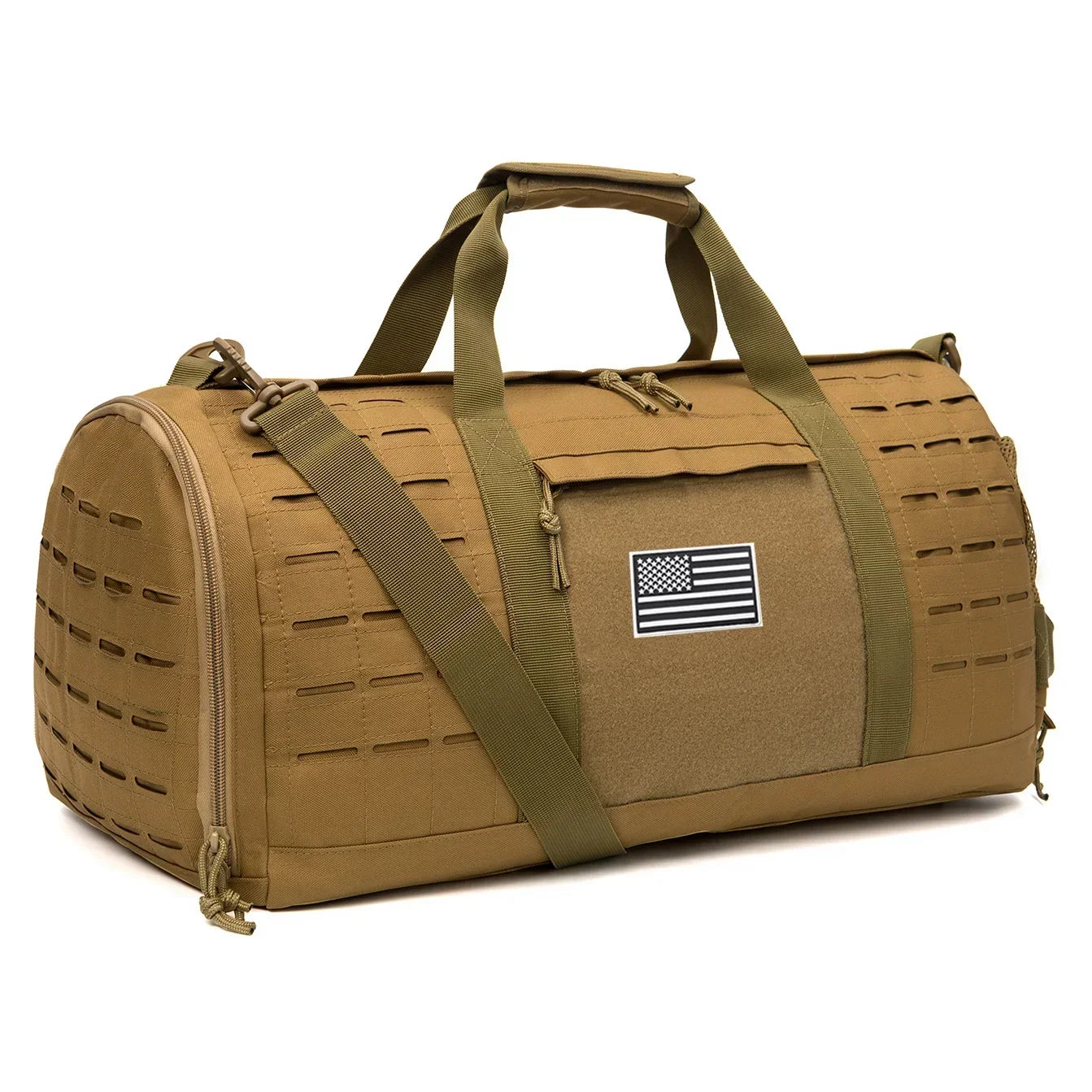 40L Tactical Travel Bag For Men Women With Shoe Compartment