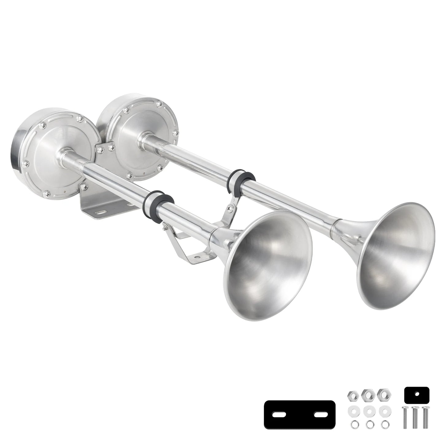 FARBIN 12V24V Marine Dual Trumpet Electric Horn Bracket