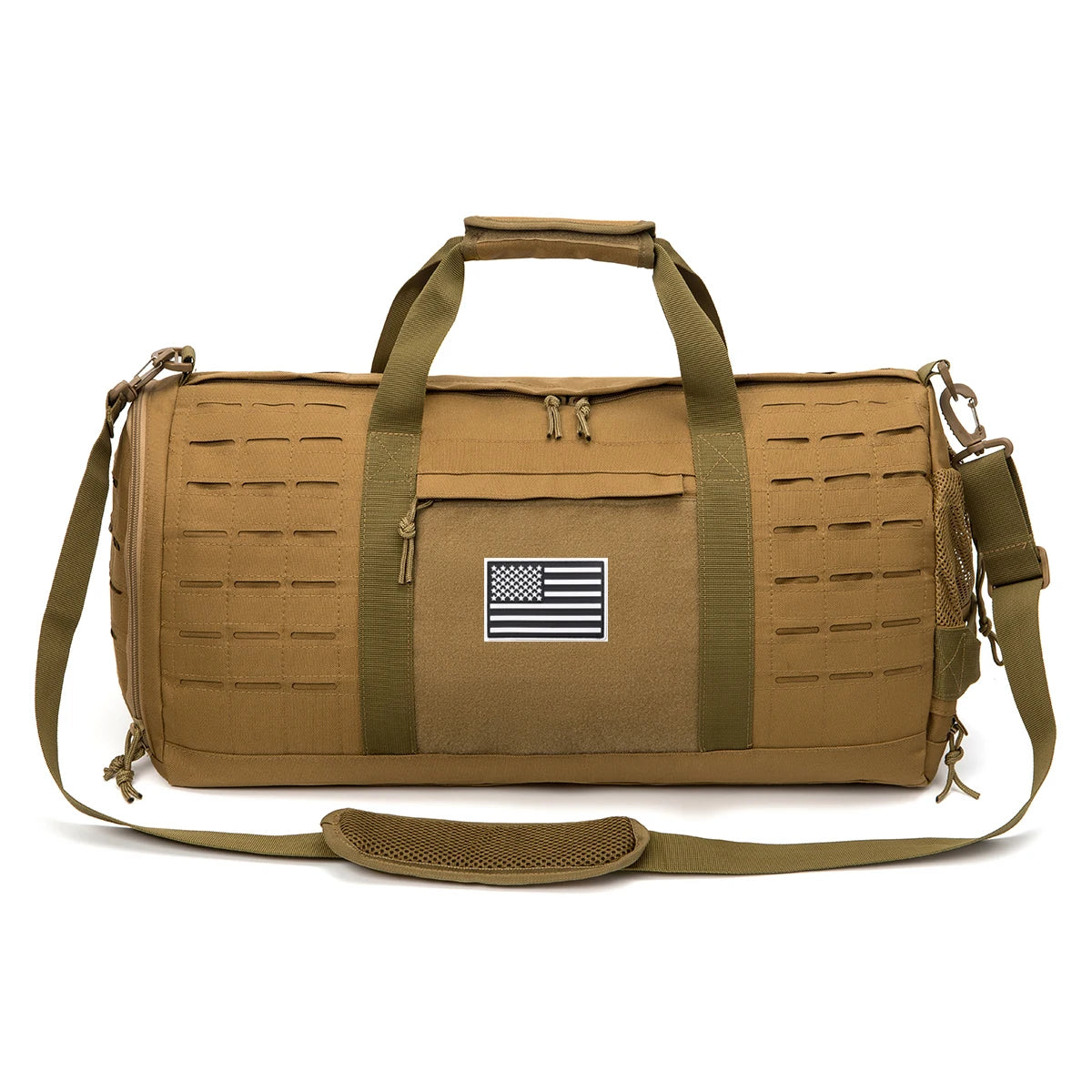 40L Tactical Travel Bag For Men Women With Shoe Compartment