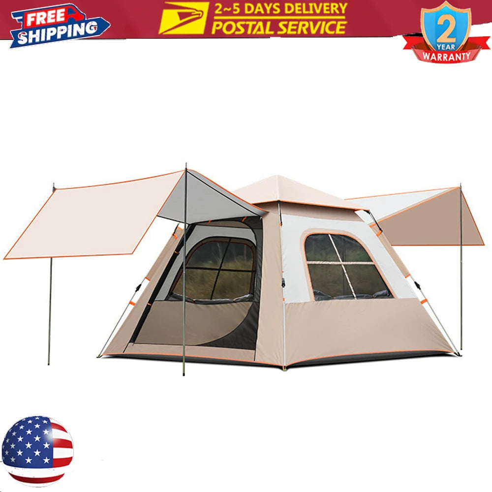 Double Layer Waterproof Automatic Beach Tent with UV Protection