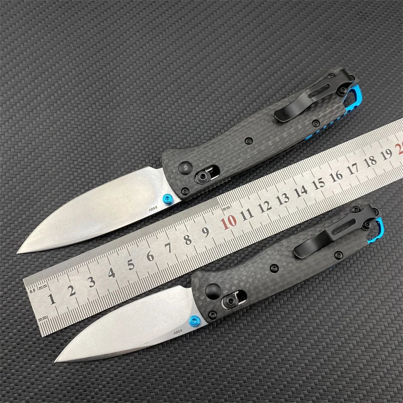 Folding Pocket Knife with Carbon Fiber Handle for Outdoor Survival