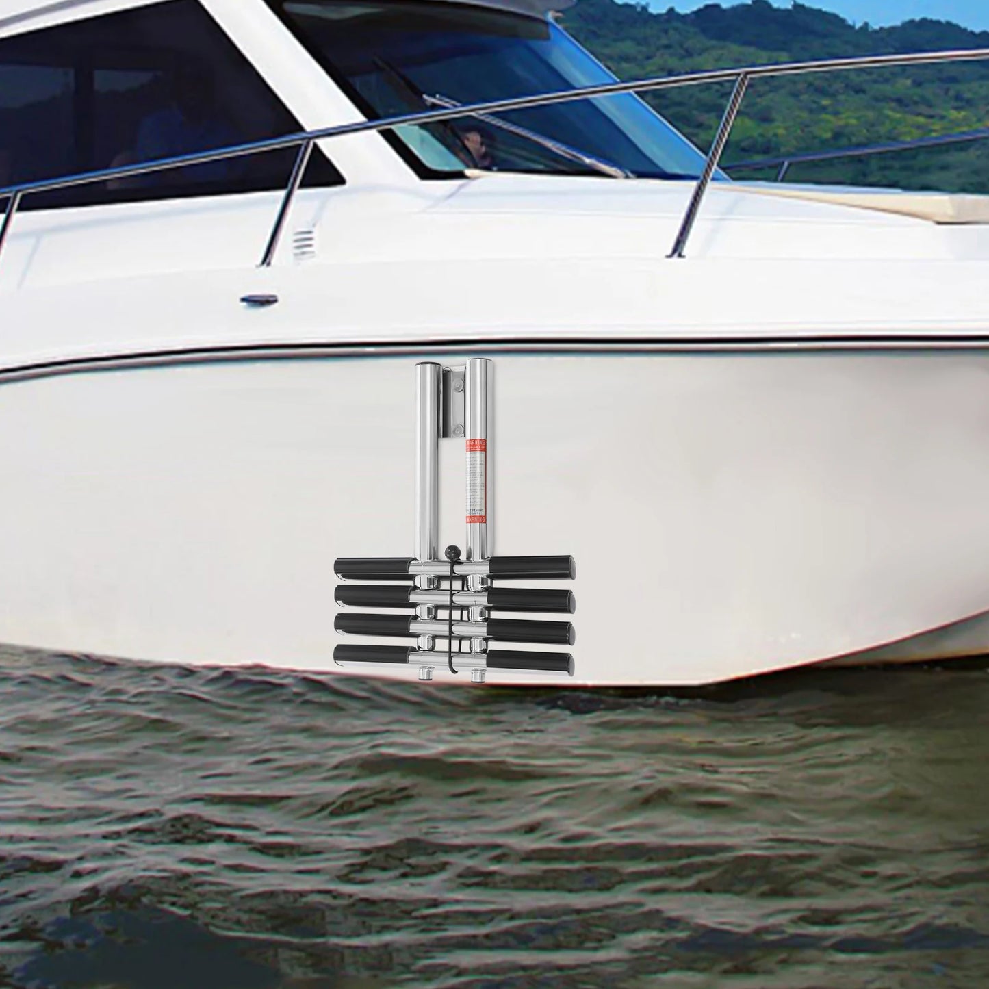 Stainless Steel Telescopic Boat Ladder Foldable Portable Durable