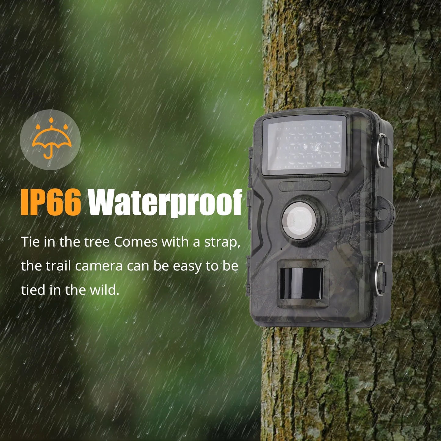 1080P Hunting Camera 16MP Night Vision Waterproof Trail Cam