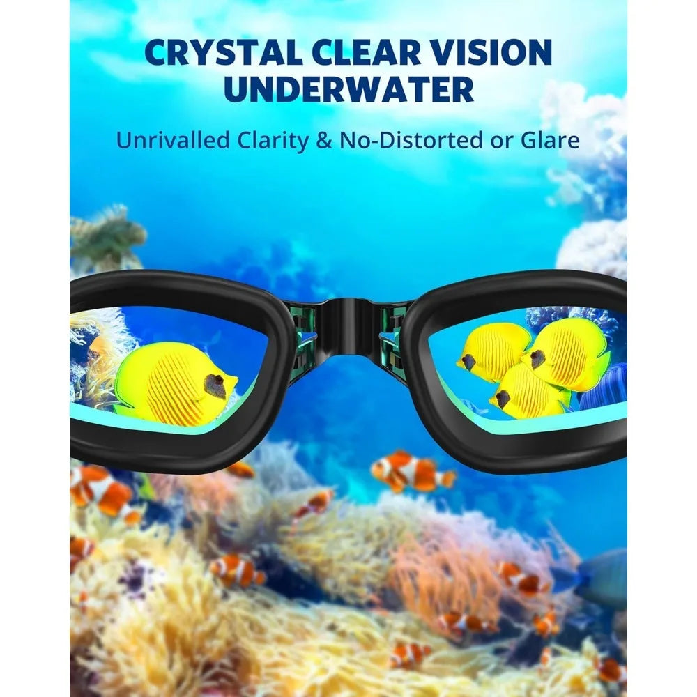 Aegend Swim Goggles with Anti-Leak Protection for All Ages