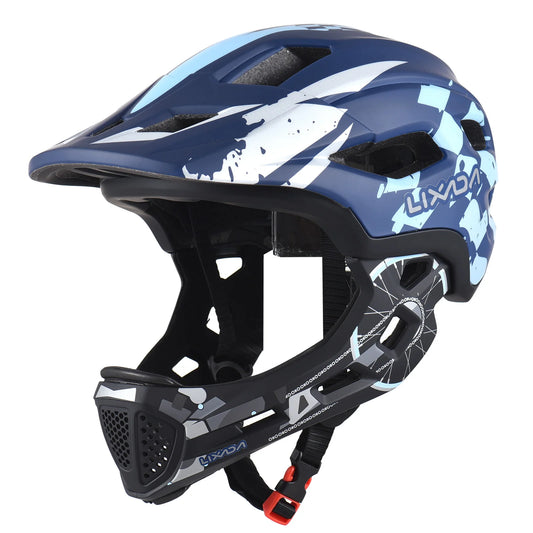 Kids Detachable Full Face Bike Helmet Adjustable Comfort