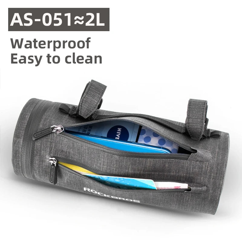 Waterproof Bike Front Bag Handlebar Bag for Cyclists
