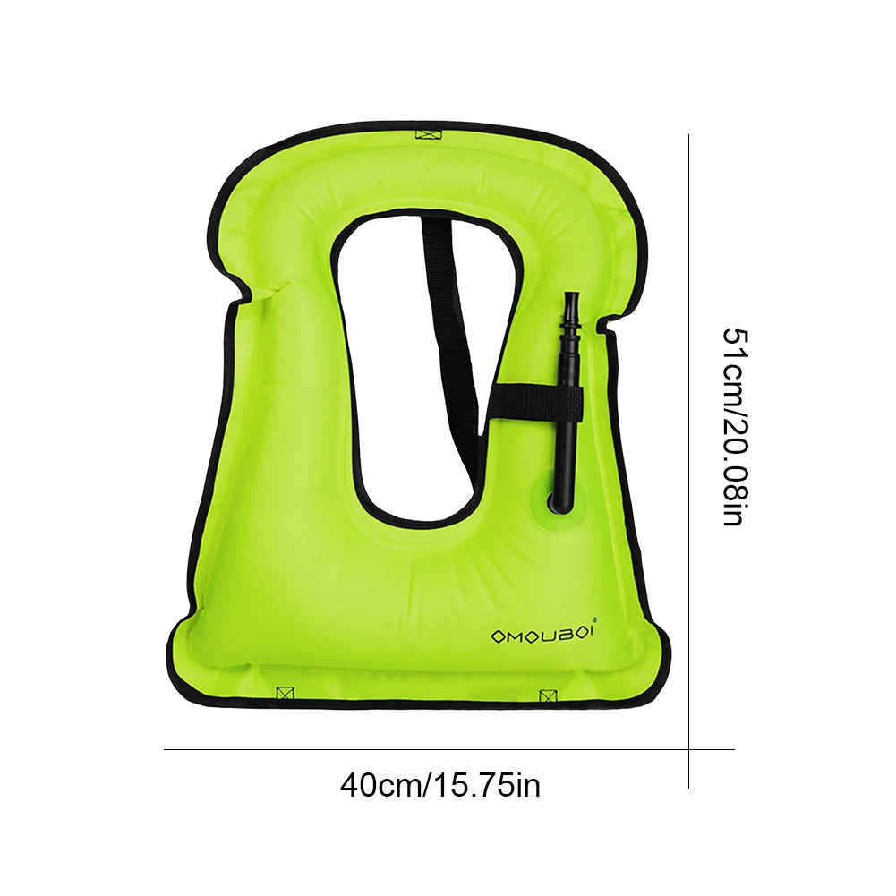 Adjustable Inflatable Snorkeling Vest for Safe Water Fun