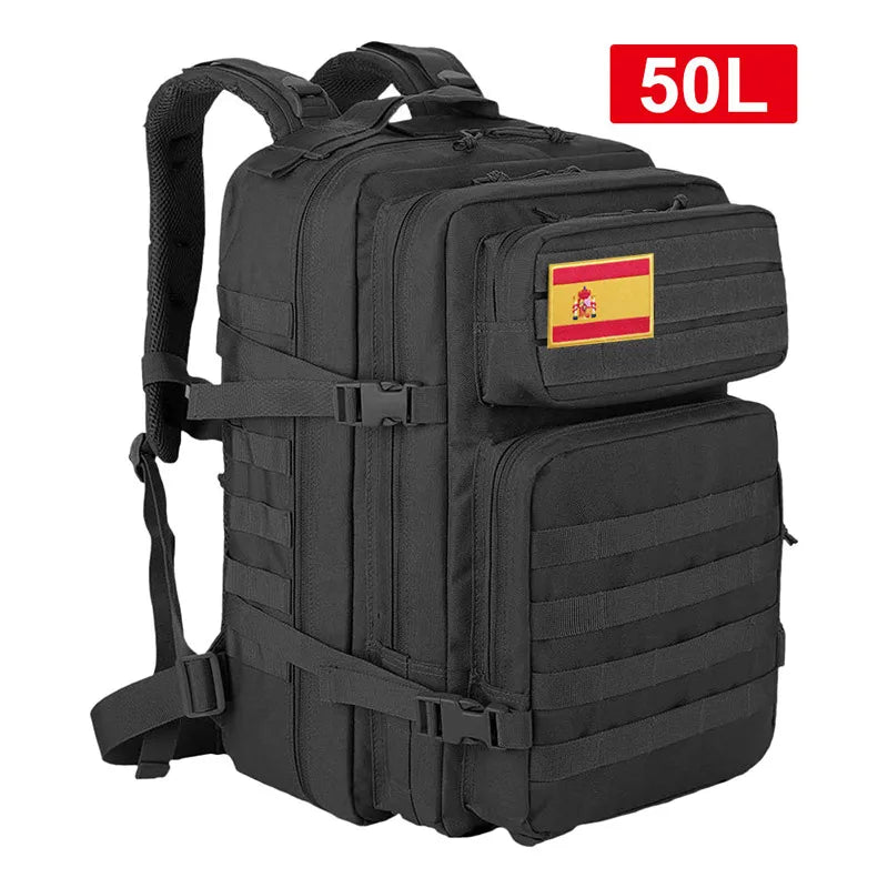 Tactical Travel Backpack 45L Waterproof Large Capacity Pack
