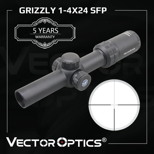 Vector Optics Grizzly 1-4x24 Riflescope with Illuminated Reticle