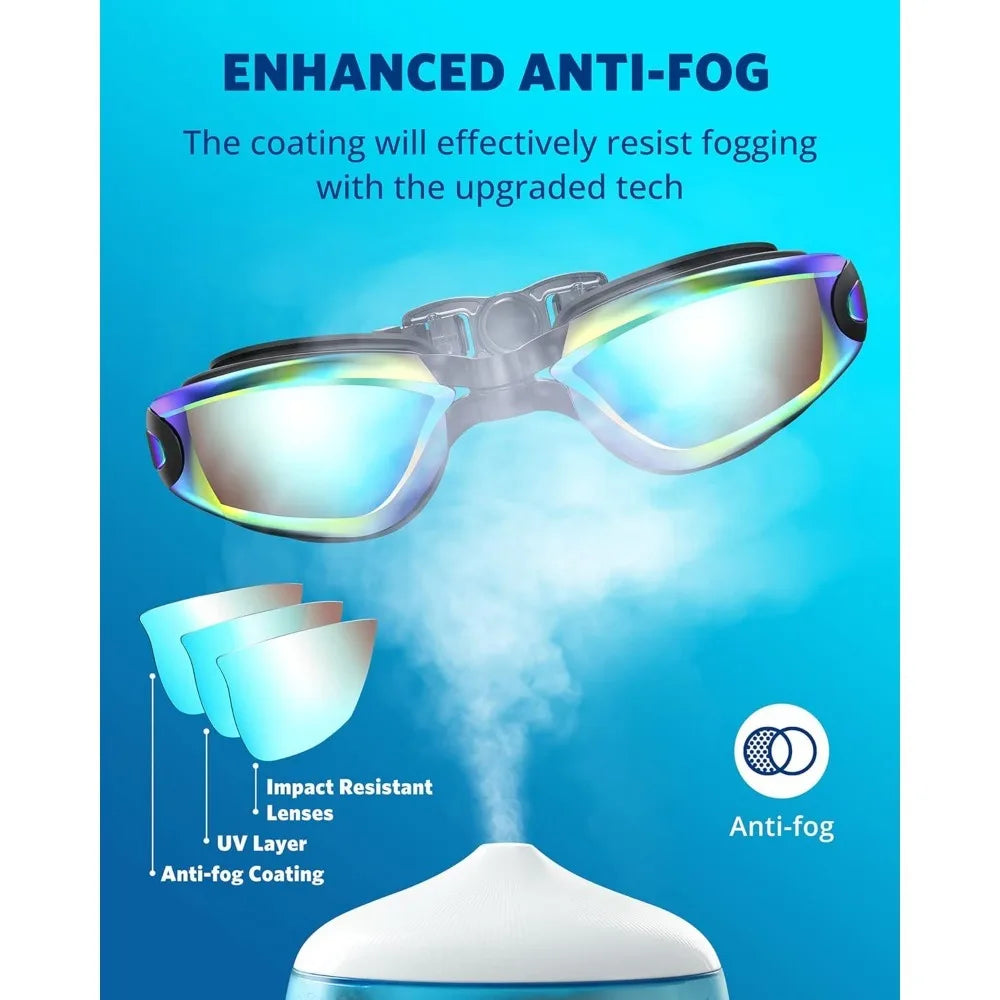 Aegend Swim Goggles with Anti-Leak Protection for All Ages