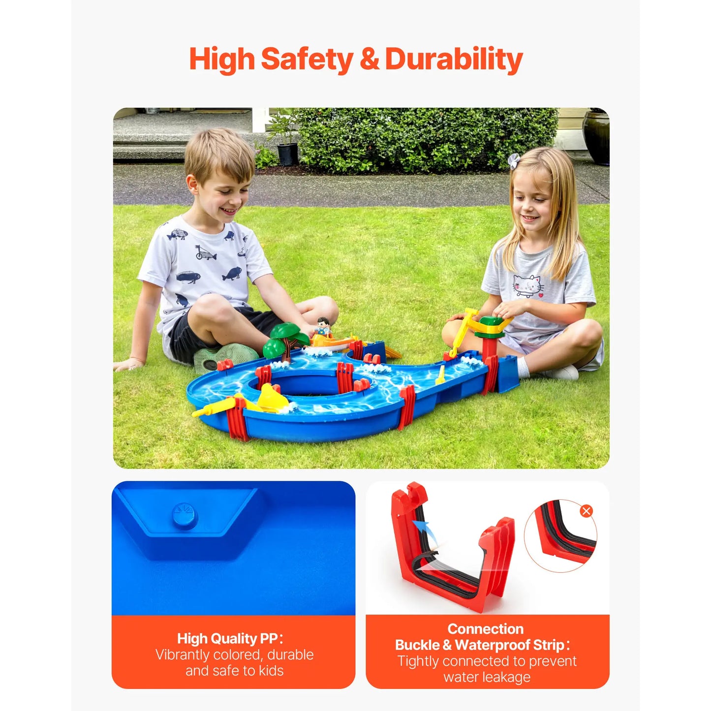 Children's Water Play Table with 39PCS Accessories for Outdoor Fun
