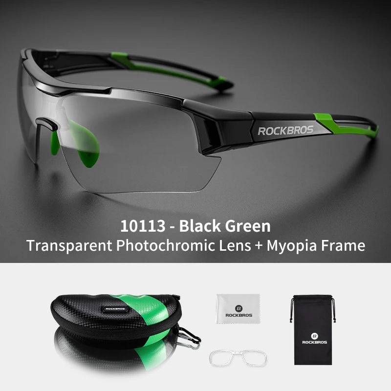Rockbros Photochromic Cycling Glasses UV400 Protection