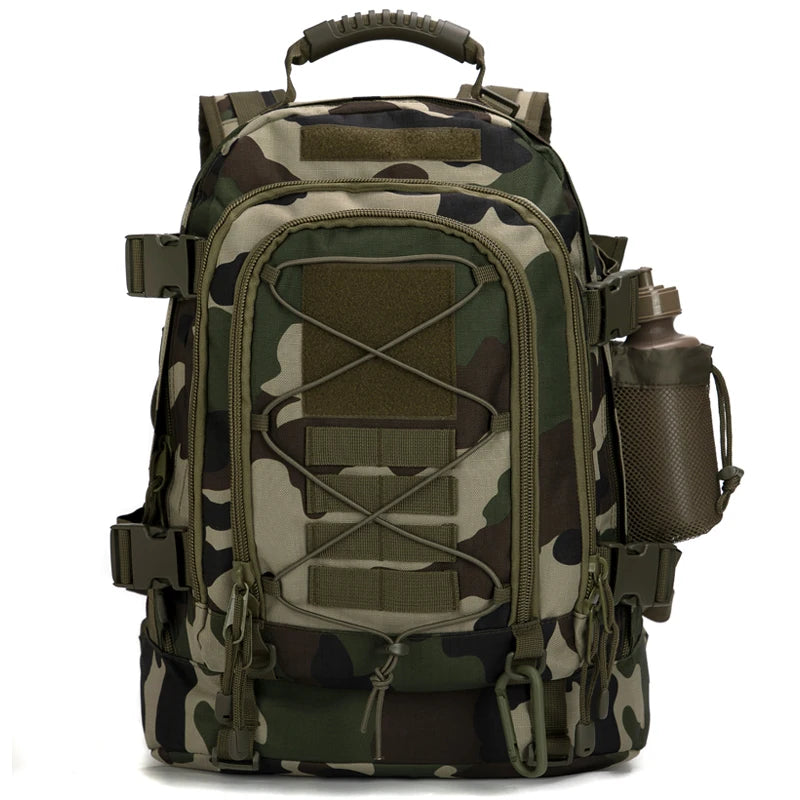 Durable Water-Resistant Tactical Backpack for Hiking and Camping