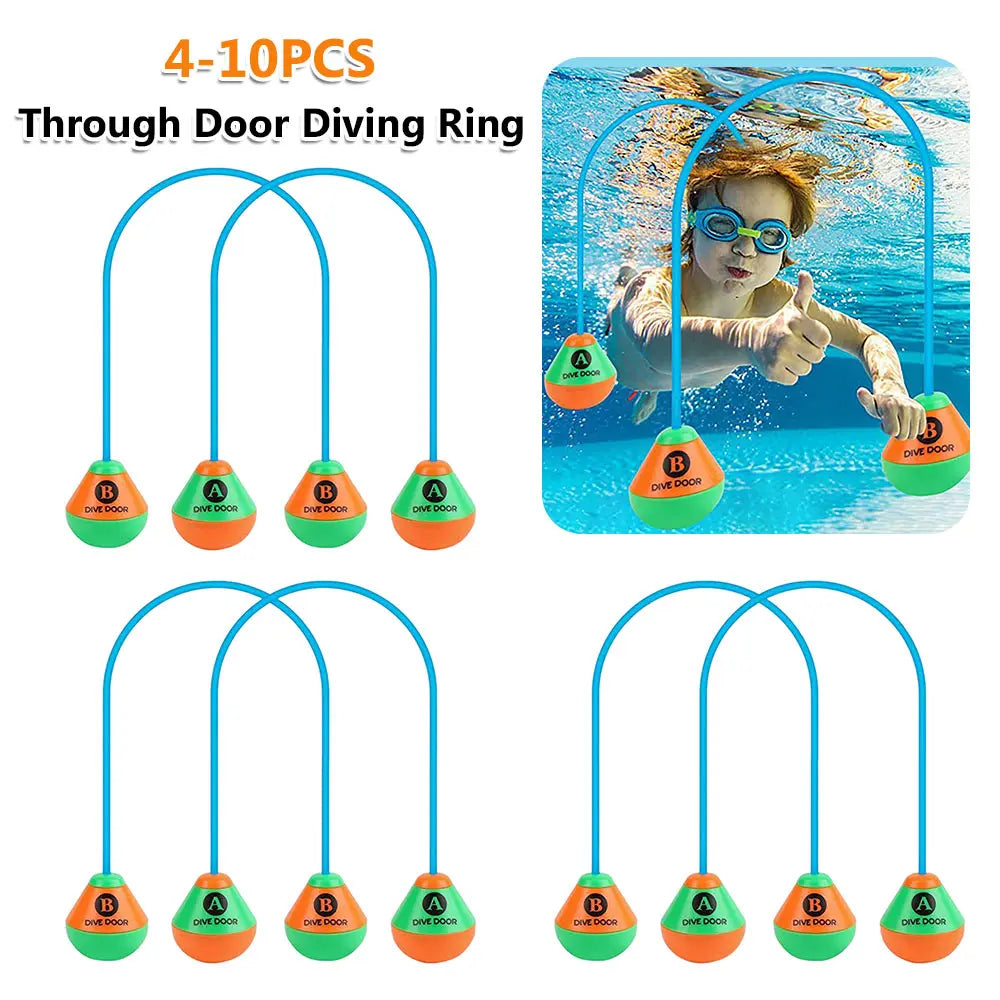Through Door Diving Rings Set for Fun Pool Games