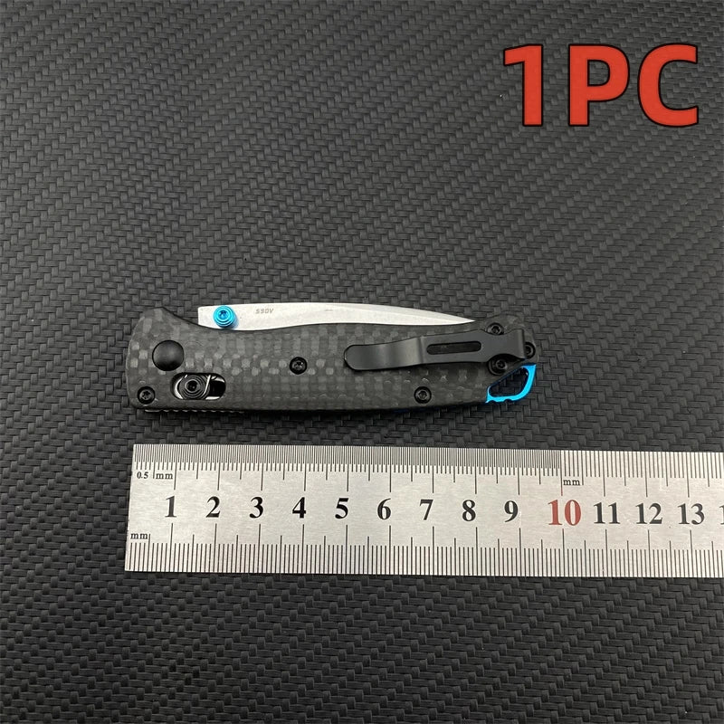 Folding Pocket Knife with Carbon Fiber Handle for Outdoor Survival