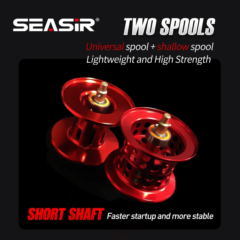 Seasir Ultralight Carbon Baitcasting Reel Ceramic Bearings