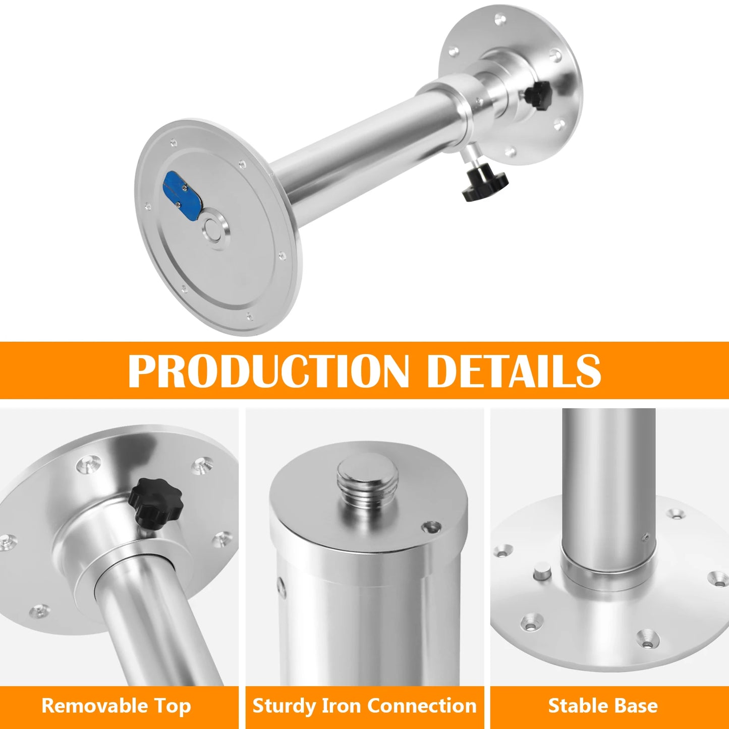 Adjustable Aluminum Table Base Kit for RV Stability
