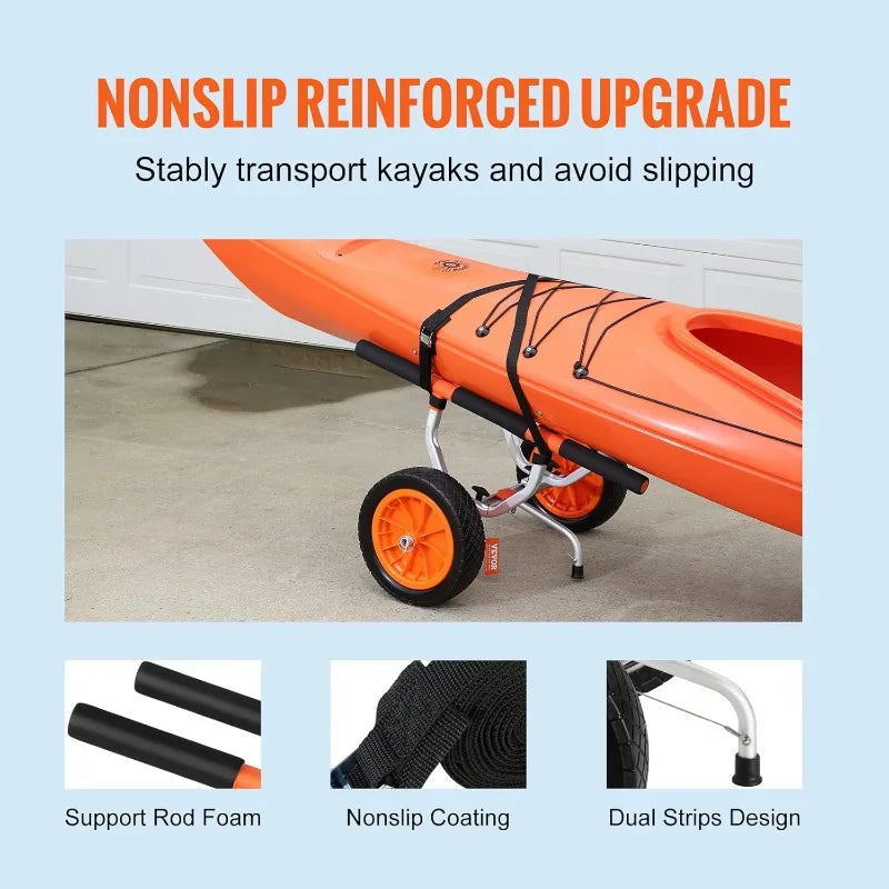 VEVOR Heavy Duty Kayak Cart with 450lbs Capacity