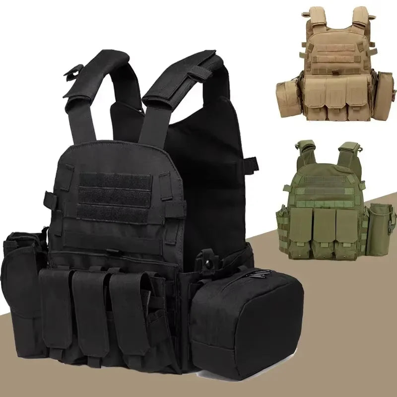 Durable Nylon Tactical Vest Plate Carrier for Outdoors