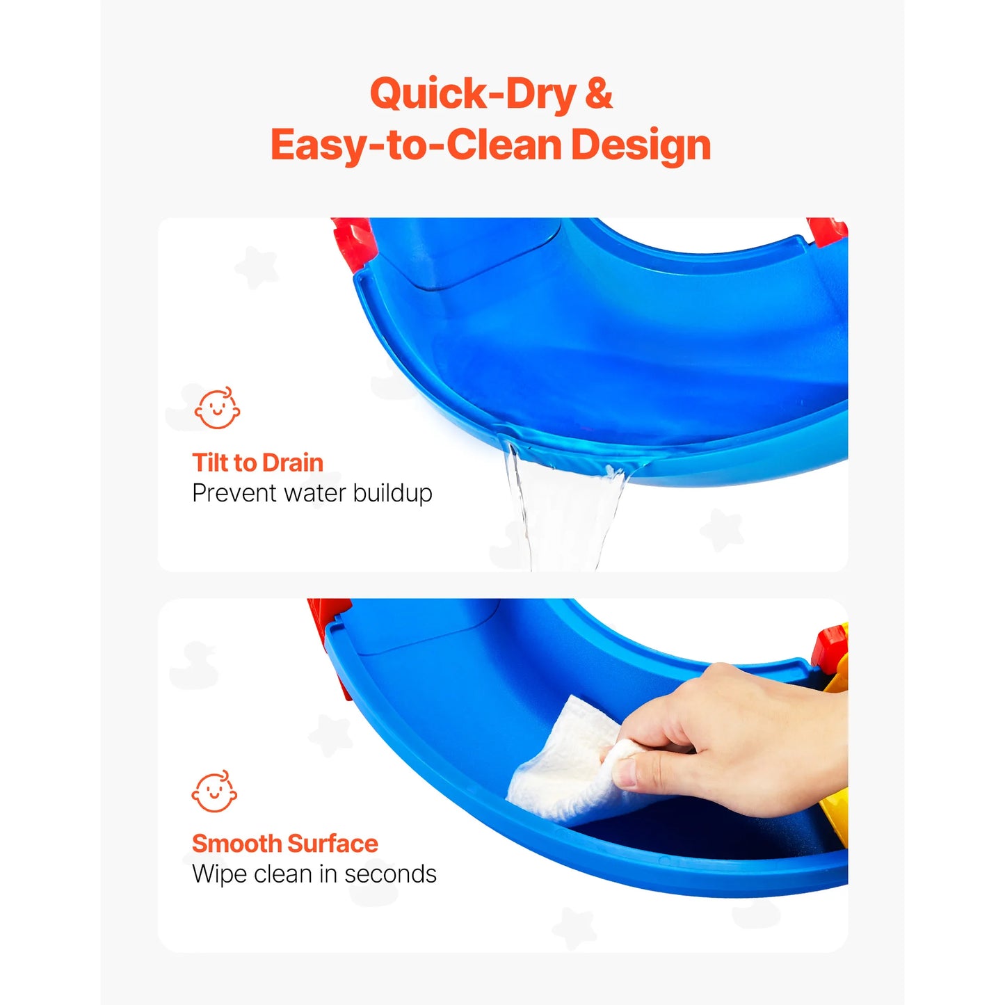 Children's Water Play Table with 39PCS Accessories for Outdoor Fun