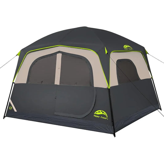 Happy Travel 6 Person Waterproof Camping Tent Easy Setup