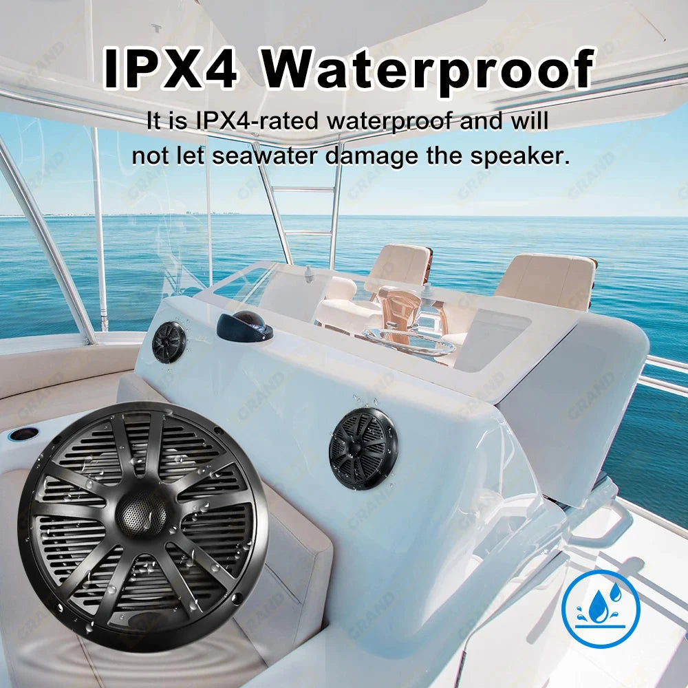 6.5 Inch Waterproof Marine Speakers for Boats and RVs